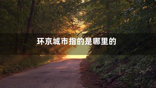 环京城市指的是哪里的