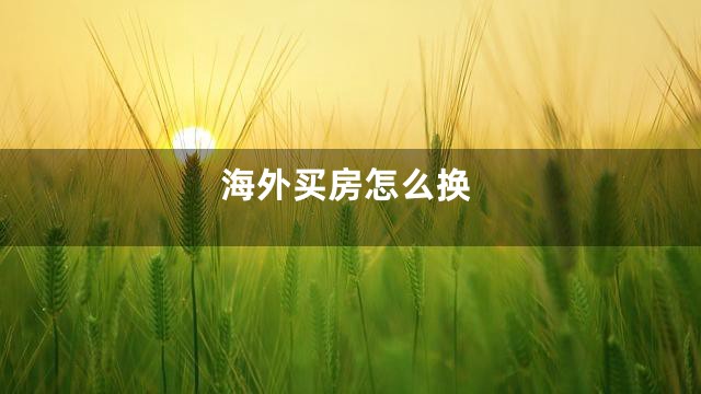 海外买房怎么换
