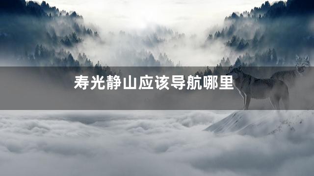 寿光静山应该导航哪里