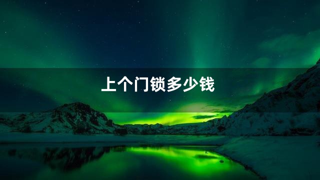 上个门锁多少钱
