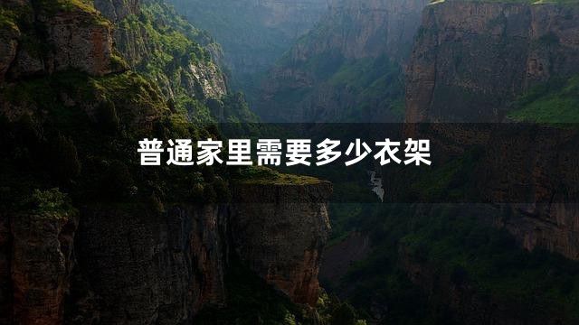普通家里需要多少衣架