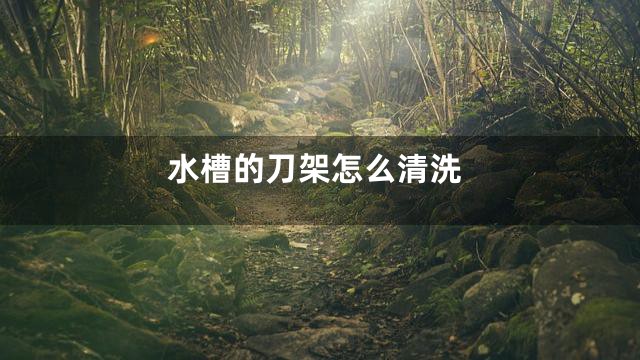 水槽的刀架怎么清洗