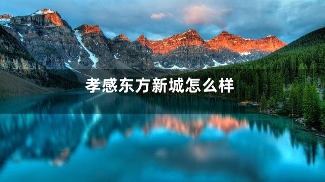 孝感东方新城怎么样