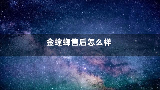 金螳螂售后怎么样