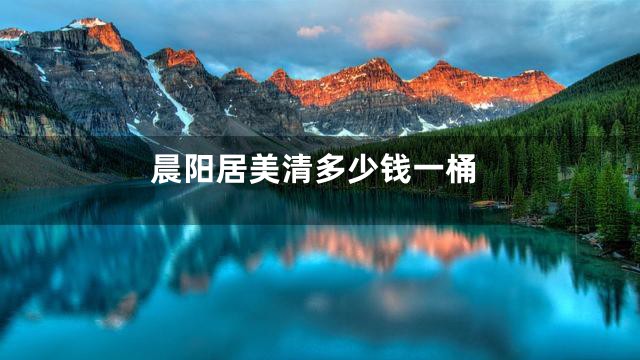 晨阳居美清多少钱一桶