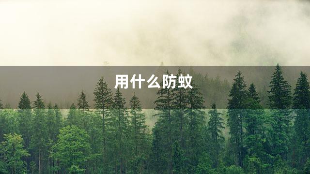 用什么防蚊