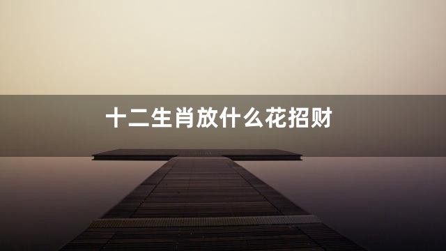 十二生肖放什么花招财