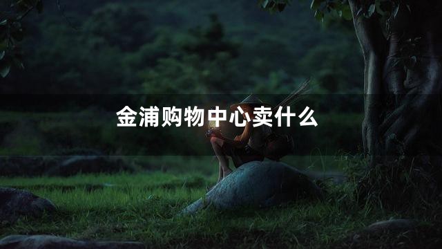 金浦购物中心卖什么