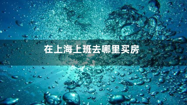 在上海上班去哪里买房