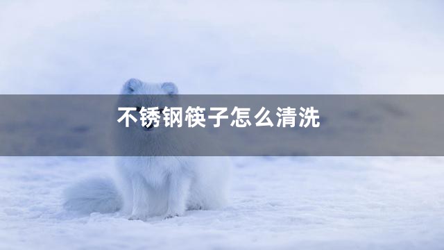 不锈钢筷子怎么清洗