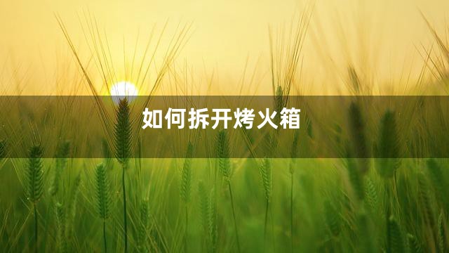 如何拆开烤火箱