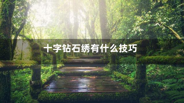 十字钻石绣有什么技巧