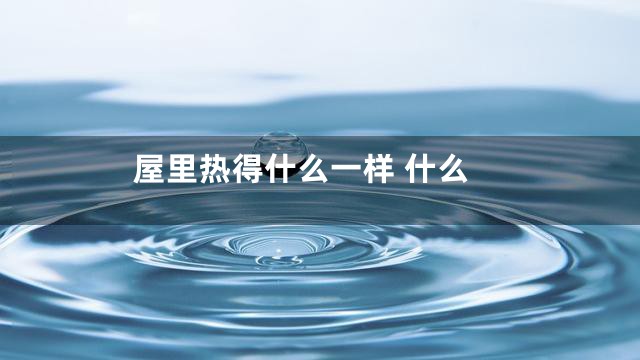 屋里热得什么一样 什么