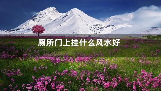 厕所门上挂什么风水好