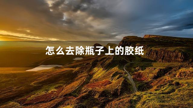 怎么去除瓶子上的胶纸