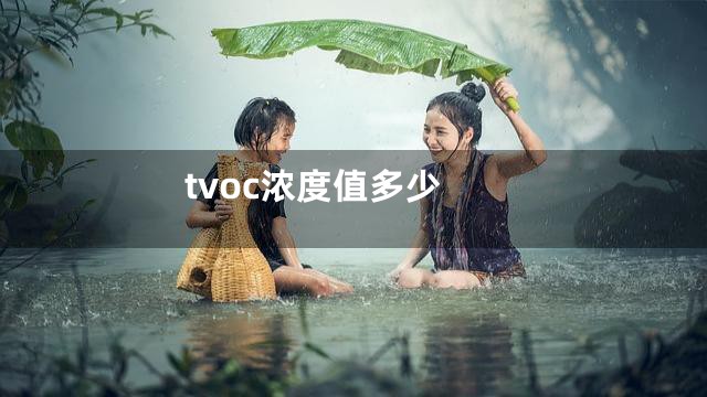 tvoc浓度值多少