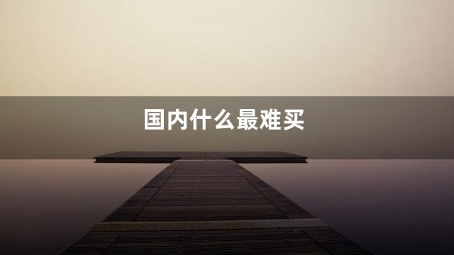 国内什么最难买